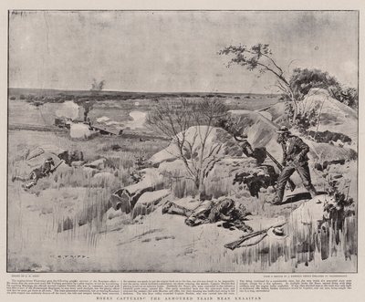 ボーアーズ、クライアイパン近くの装甲列車を捕獲 作： Charles Edwin Fripp